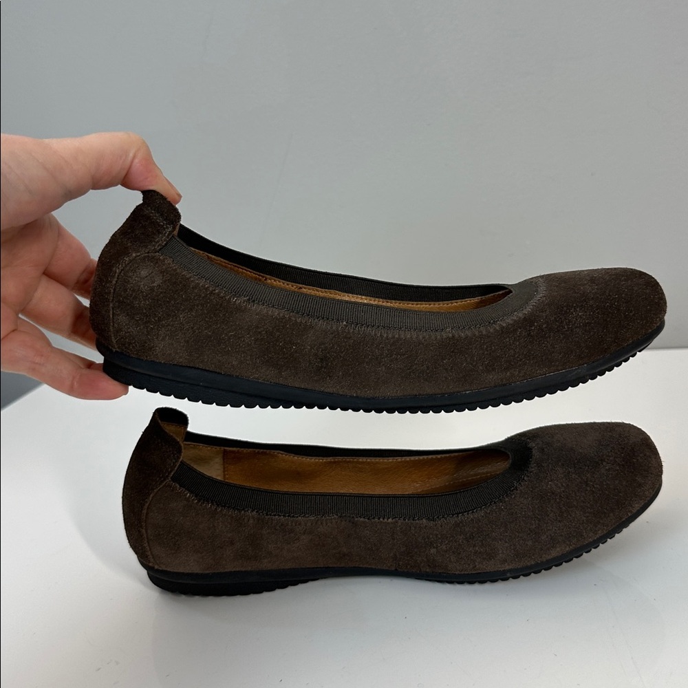 Josef Seibel Pippa 33 Vulcano Brown Suede Flats Size 37(6-6.5) - Picture 14 of 15